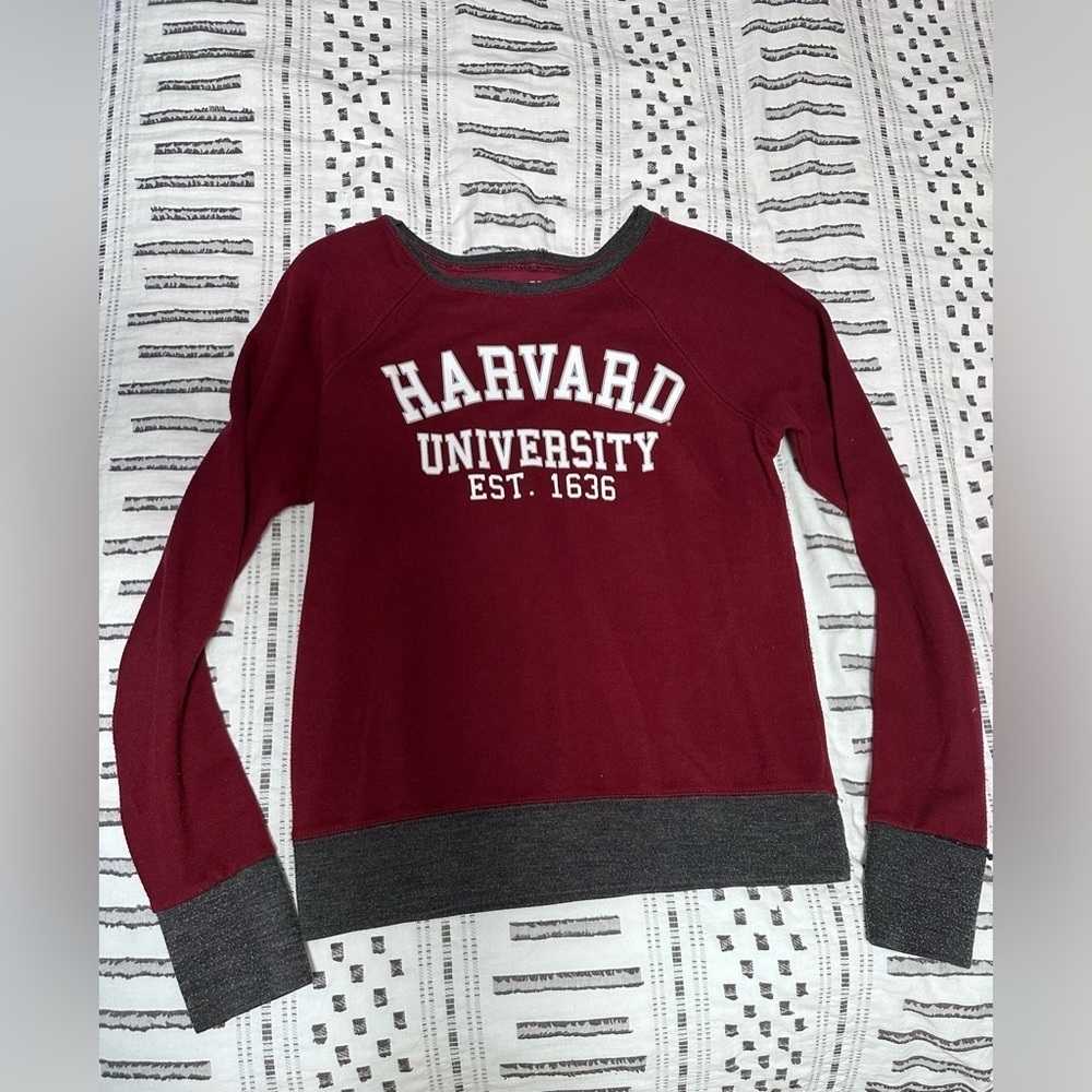 Harvard University Red Sweatshirt Pullover